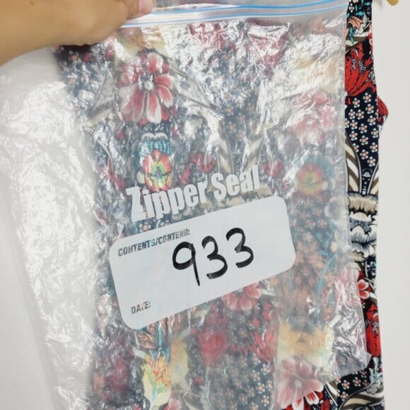 Women's Black Multicolored Floral Print Sleeveless Lightweight Casual Dress Sz L - Picture 7 of 7